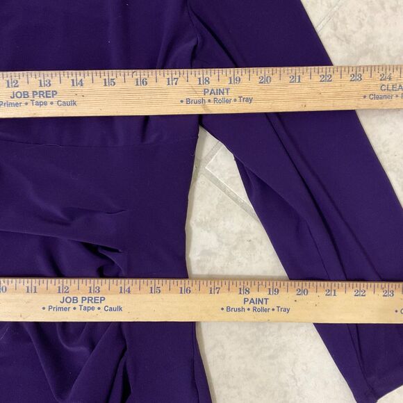 Lauren Ralph Lauren Women’s Purple Draped Neck side Sheath Dress Size 16 Classic - Picture 5 of 10